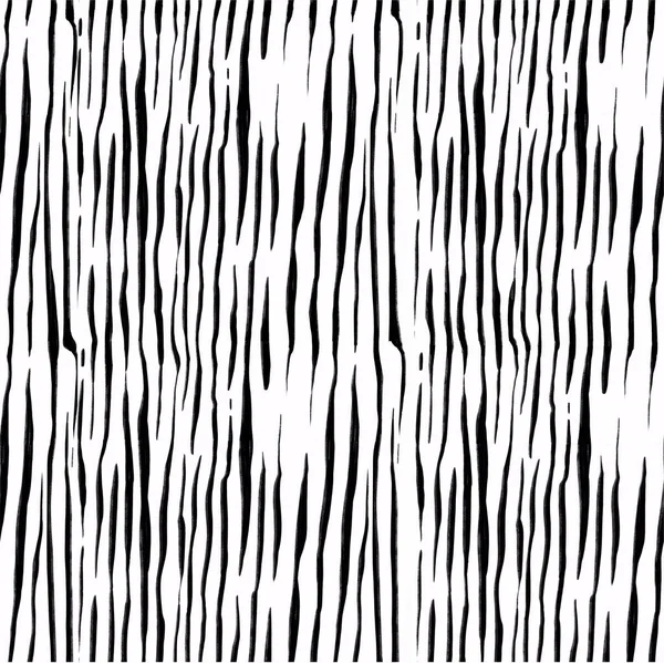 Hand drawn striped seamless pattern. Monochrome vertical ink rough ...