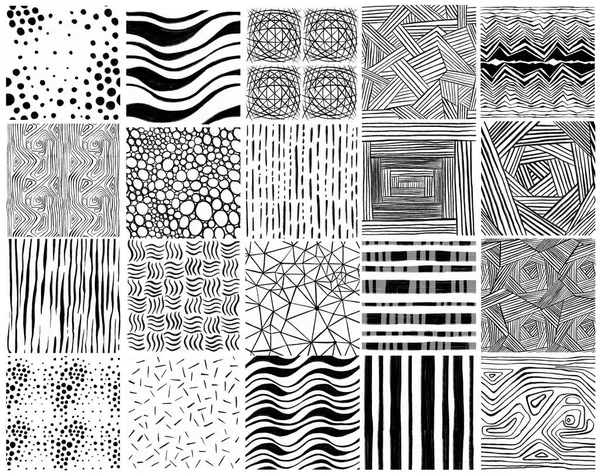 Patrón Geométrico Por Rayas Fondo Sin Fisuras Textura Blanco Negro — Archivo Imágenes Vectoriales