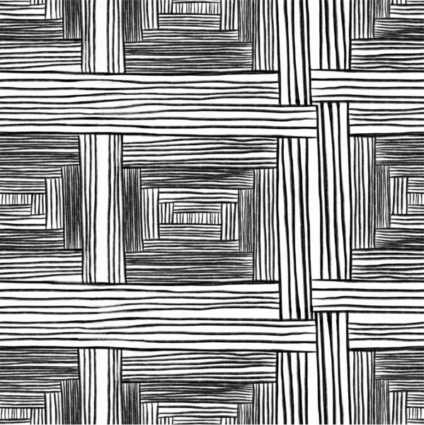 Geometrický Vzor Podle Pruhů Bezproblémové Pozadí Černá Bílá Textura Grafický — Stockový vektor