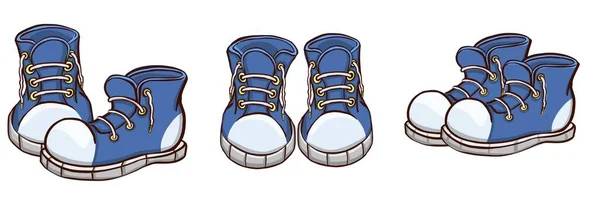 Sneakers Various Angles Outline High Quality Illustration — Stock Photo, Image