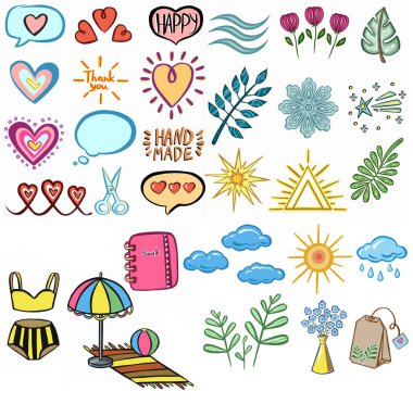 Arkadaşlık ve aşk çizgisi simgeleri. İletişim, karşılıklı anlayış ve yardım işi. İkonlar. Doğrusal küme.