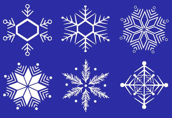 Set of Snowflakes icons. Snowflakes template. Snowflake winter. Snowflakes icons. Snowflake icon — Stock Photo, Image