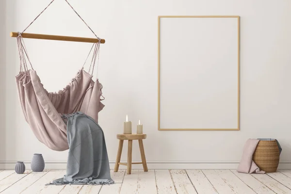 Skandinav Tarzında Modern Evin Renkli Tasarımı — Stok fotoğraf