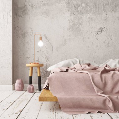 İskandinav tarzında modern evin renkli 3D tasarımı