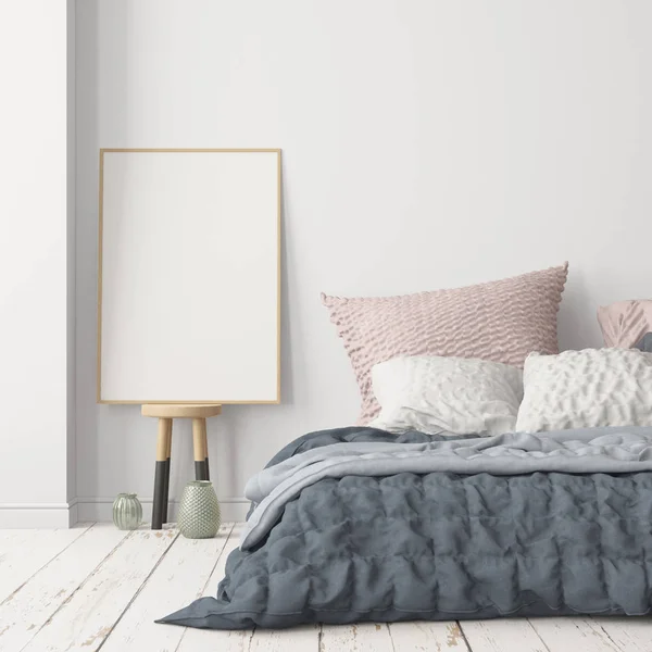 Kleurrijke Weergave Van Modern Interieur Scandinavische Stijl — Stockfoto