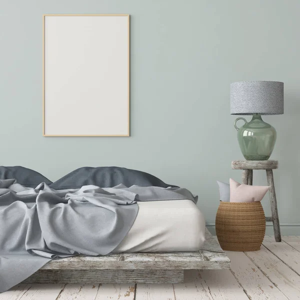 Kleurrijke Weergave Van Modern Interieur Scandinavische Stijl — Stockfoto