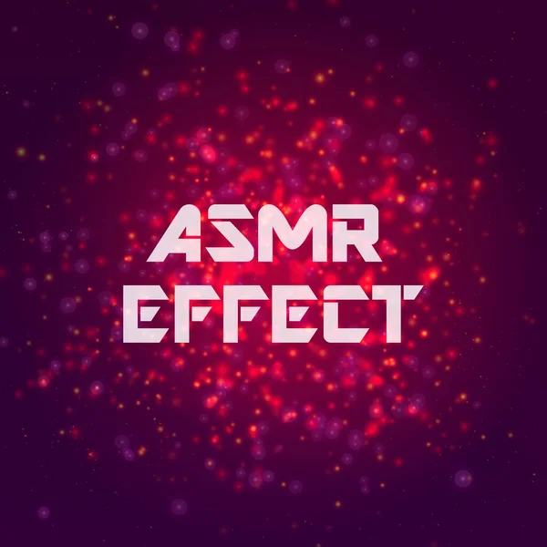Inscriptie Asmr Effect Abstracte Vectorachtergrond — Stockvector