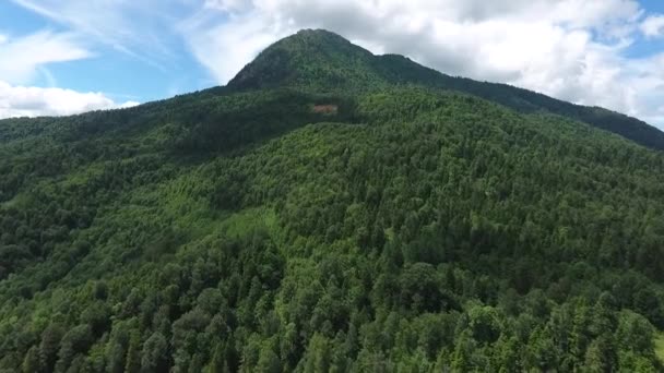 Images Aériennes Vidéo Dans Les Hautes Terres Sauvages Approche Montagne — Video