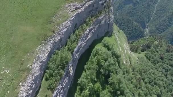 Vue Aérienne Des Parois Escarpées Plateau Pierre — Video