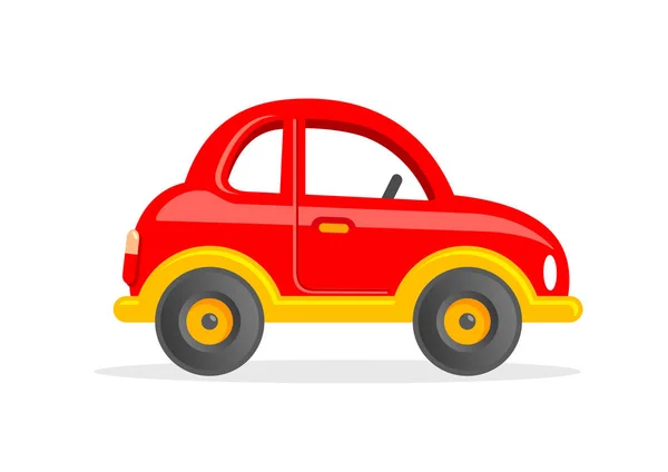 Illustration Dessin Animé Voiture Jouet Rouge — Image vectorielle