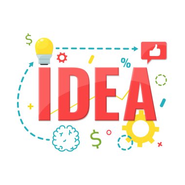 Tasarım konsepti için fikir. Yaratıcı ürünler yapma.