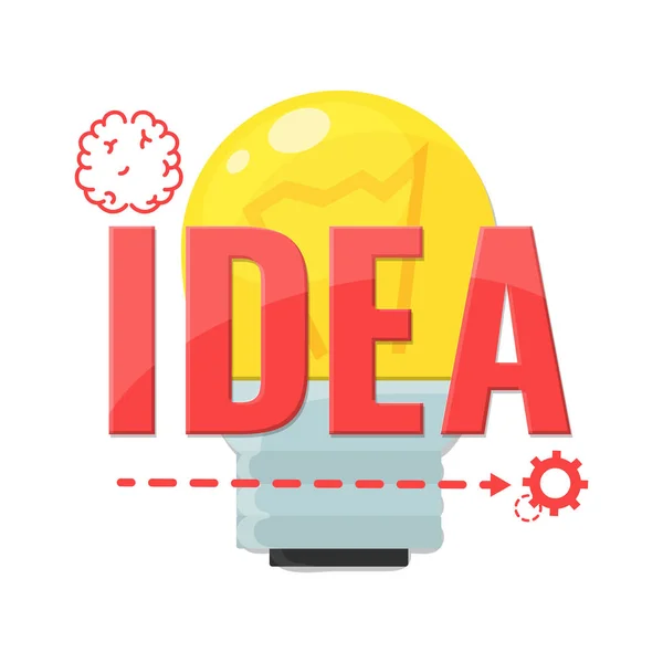 Ontwerp-concept voor idee. Het maken van creatieve producten. — Stockvector