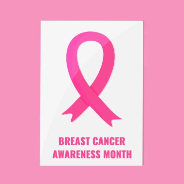 Göğüs kanseri farkındalığı ayı ve kadın sağlığı konsepti. Pembe kurdele sembolü