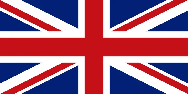 Diseño Bandera Bandera Inglesa Sobre Fondo Blanco Diseño Plano Aislado — Vector de stock