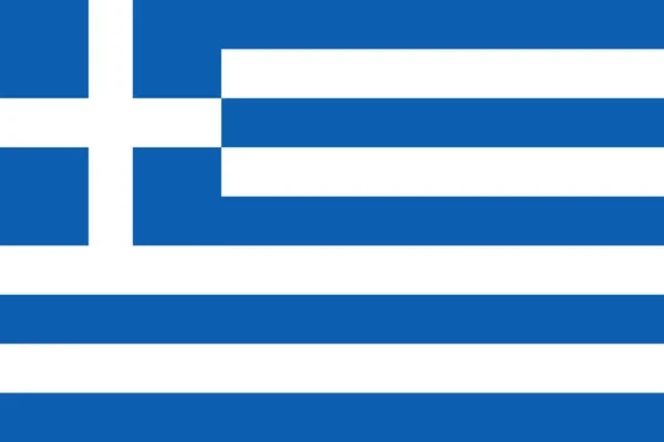 旗帜设计 在白色背景上的希腊国旗 独立平面布局为您的设计 矢量插图 — 图库矢量图片