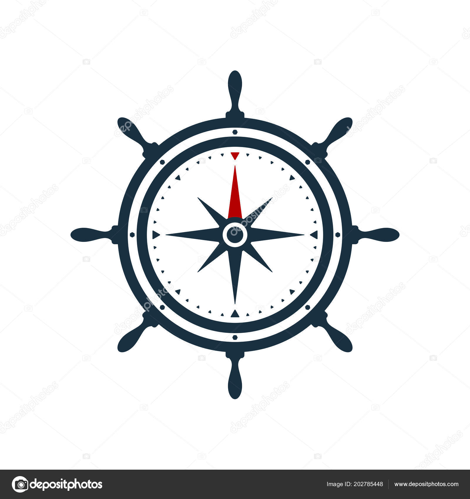 船轮和指南针上升白色背景航海图标设计图库矢量图©mehmetbuma 202785448, image size:1600x1700