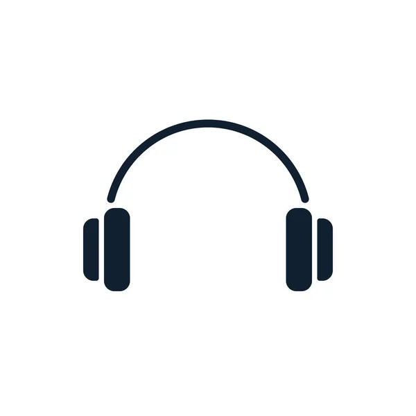 Ακουστικά Άσπρο Φόντο Ακουστικά Διάνυσμα Επίπεδη Σχεδίαση — Διανυσματικό Αρχείο