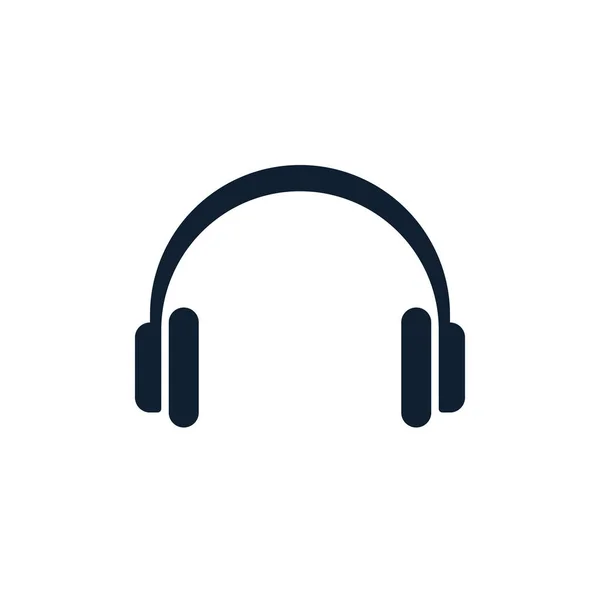 Ακουστικά Άσπρο Φόντο Ακουστικά Διάνυσμα Επίπεδη Σχεδίαση — Διανυσματικό Αρχείο