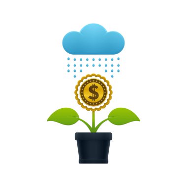 Çiçek Doları para ile yağmur