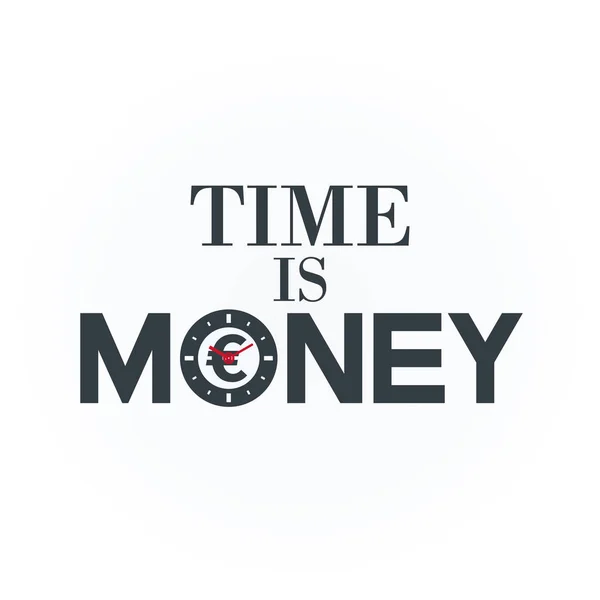 Il tempo è denaro, concetto — Vettoriale Stock