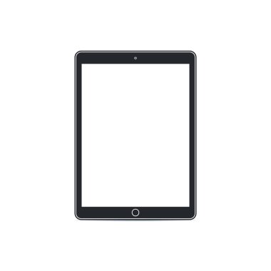 Düz tablet pc şablonu