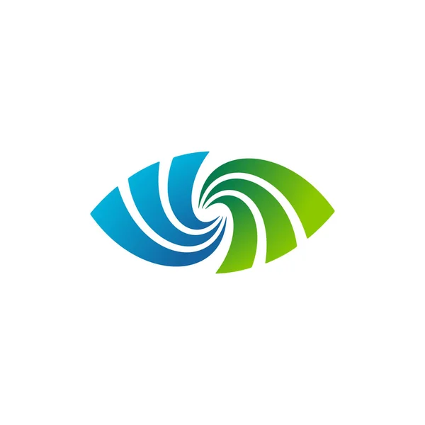 Abstracte spiraal Eye icoon — Stockvector