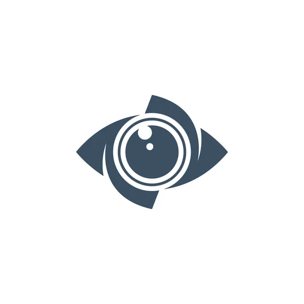 Olho e ícone creativo da visão — Vetor de Stock