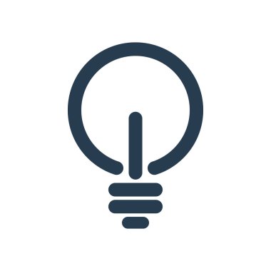 Bulb icon with power switch sign