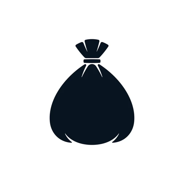 Tied sack abstract icon — Stockvektor