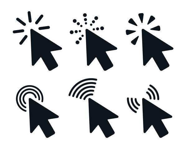 Набор значков с курсорами
