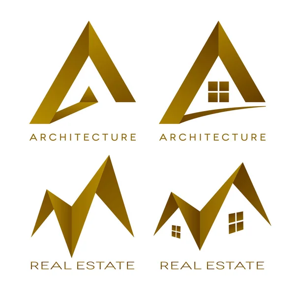 Architecture vector logos real estate icons