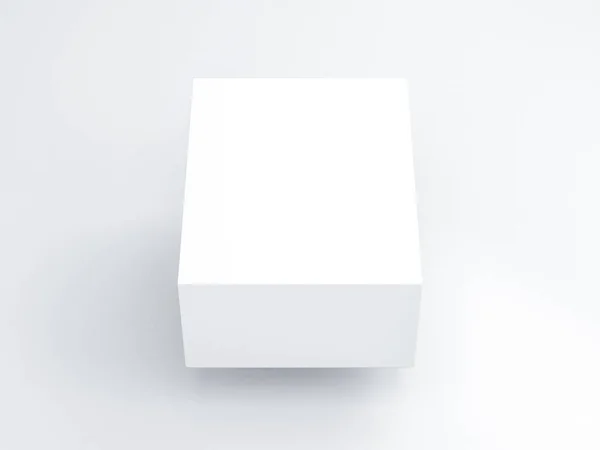 白盒样机在光背景下的包装 — 图库照片