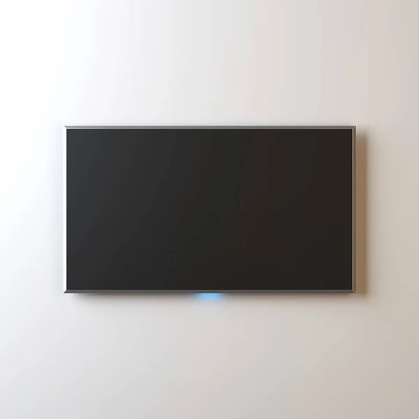 Smart Mockup Moderní Led Televizi Zavěšení Zeď — Stock fotografie