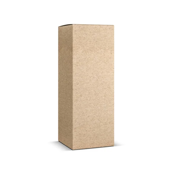 Brown Kraft Paper Snack Tube — Stock Photo, Image