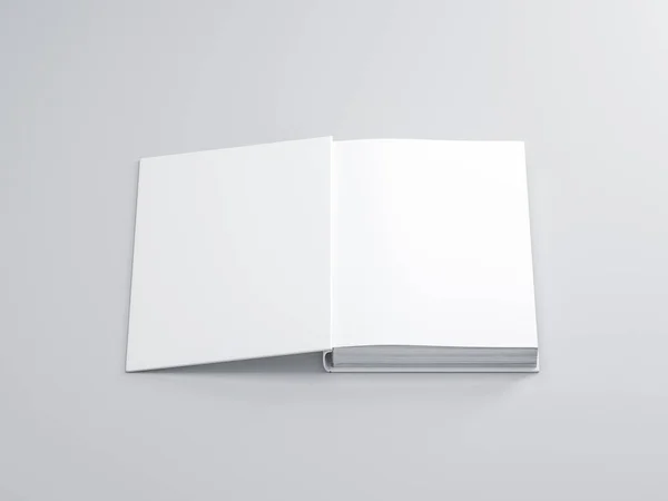 Livro Mockup Fundo Cinza — Fotografia de Stock