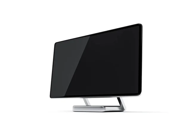 Computer monitor mock up, PC con display isolato su bianco — Foto Stock