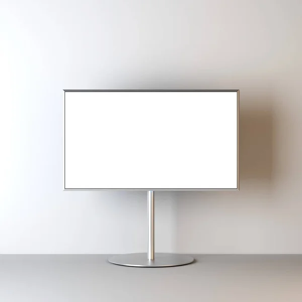 Smart Mockup Blank White Screen Stand Rendering — Stock Photo, Image