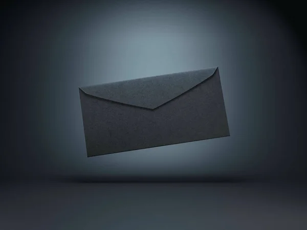 Gray Envelope Render — Stock Photo, Image