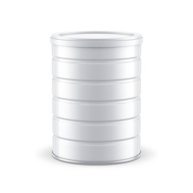 Metalik Teneke Kutu Mockup, 3 boyutlu biçimlendirme