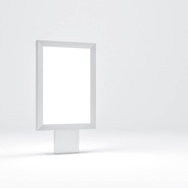 Boş ekranlı ışıkkutusu modeli, 3D model.