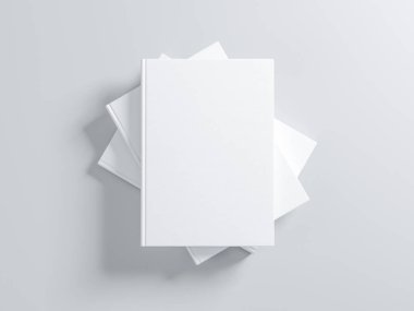 Üç Beyaz Kitap, sert desenli kapaklı, üç boyutlu.