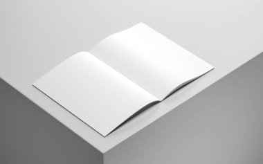 Kitap modelinin 3d modelleme görüntüsünü kapat