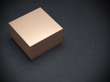 arkaplanda karton kutu modeli, 3d oluşturma