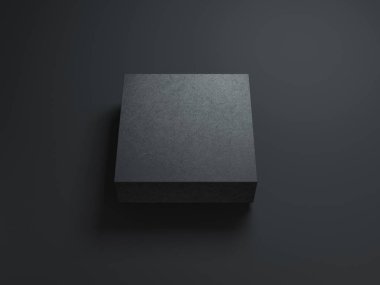 Kara Kutu Mockup 3d oluşturma görüntüsü