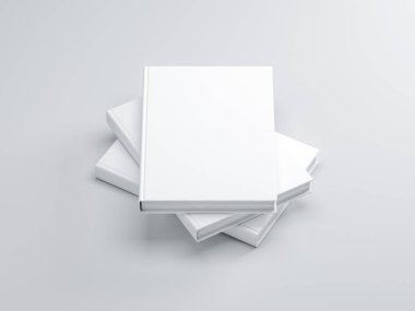 Kitap modellerinin yakın görüntüsü, modelleme, 3D görüntüleme