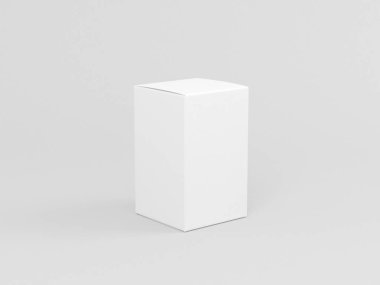 Arkadaki Kutu Yapılandırma paketlemesinin yakın görünümü, 3d oluşturma