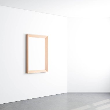 Modern iç mekanda boş çerçeve modellemesi, 3 boyutlu biçimlendirme