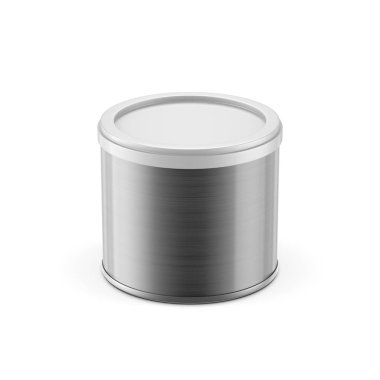 Metalik Teneke Kutu Mockup, 3 boyutlu biçimlendirme