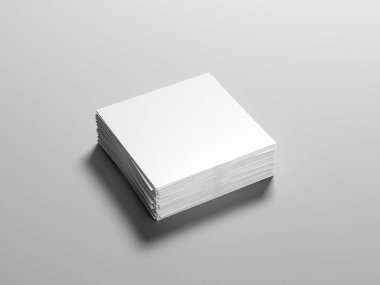 Bir kutu kitap. 3d illüstrasyon