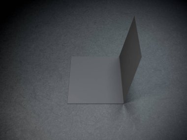 Uçan Boş Broşür Mockup, 3D oluşturma